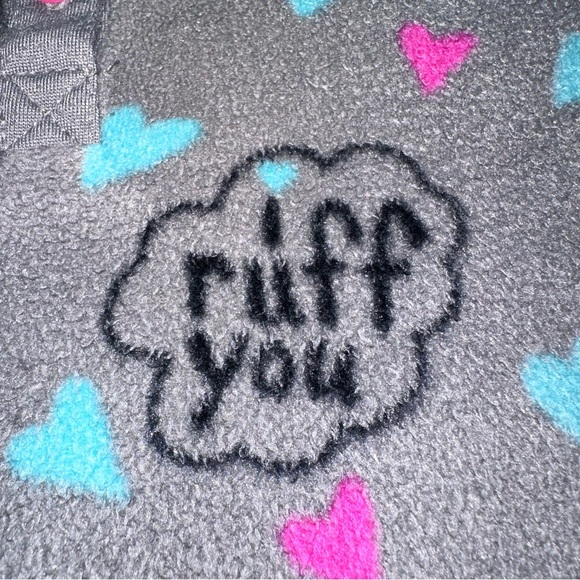 SO girl fleece ruff pajama nightgown size 7/8 in grey - Picture 3 of 6